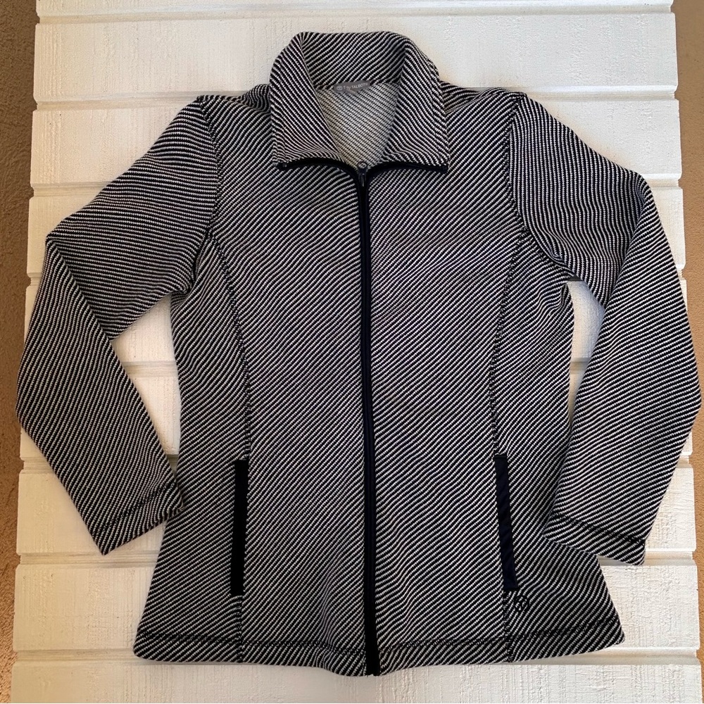 T by Talbots Women’s Tweed Look Athleisure Jacket Small